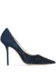 Image 1 of Jimmy Choo Love 100mm glittered pumps