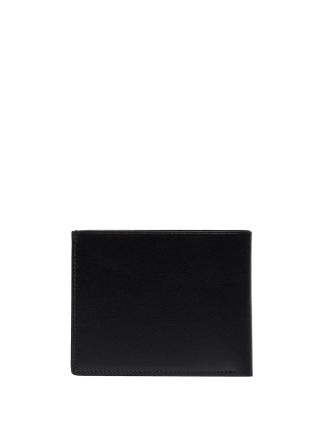 black logo embossed leather wallet展示图