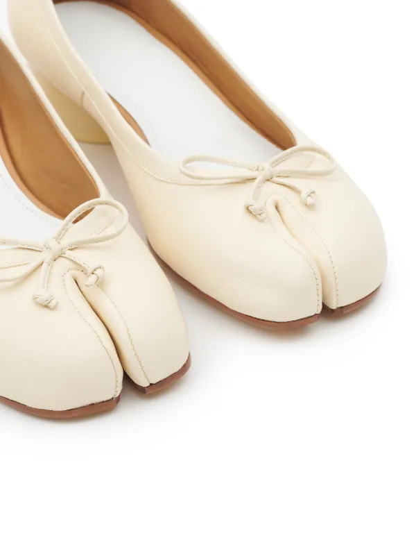 White sales ballerina pumps