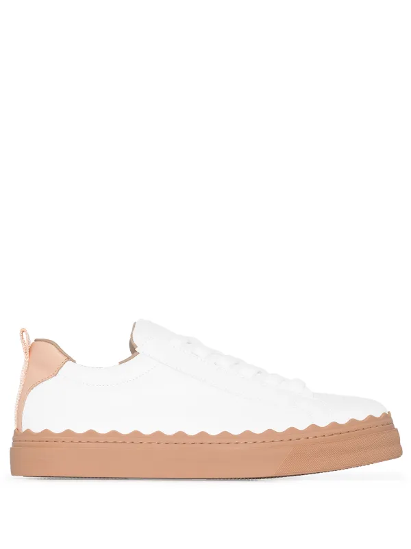 chloe scalloped trainers