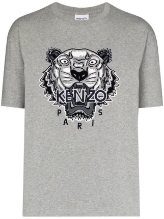 Kenzo tiger t shirt grey clearance