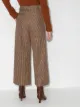 JOSEPH Travis check-pattern culottes