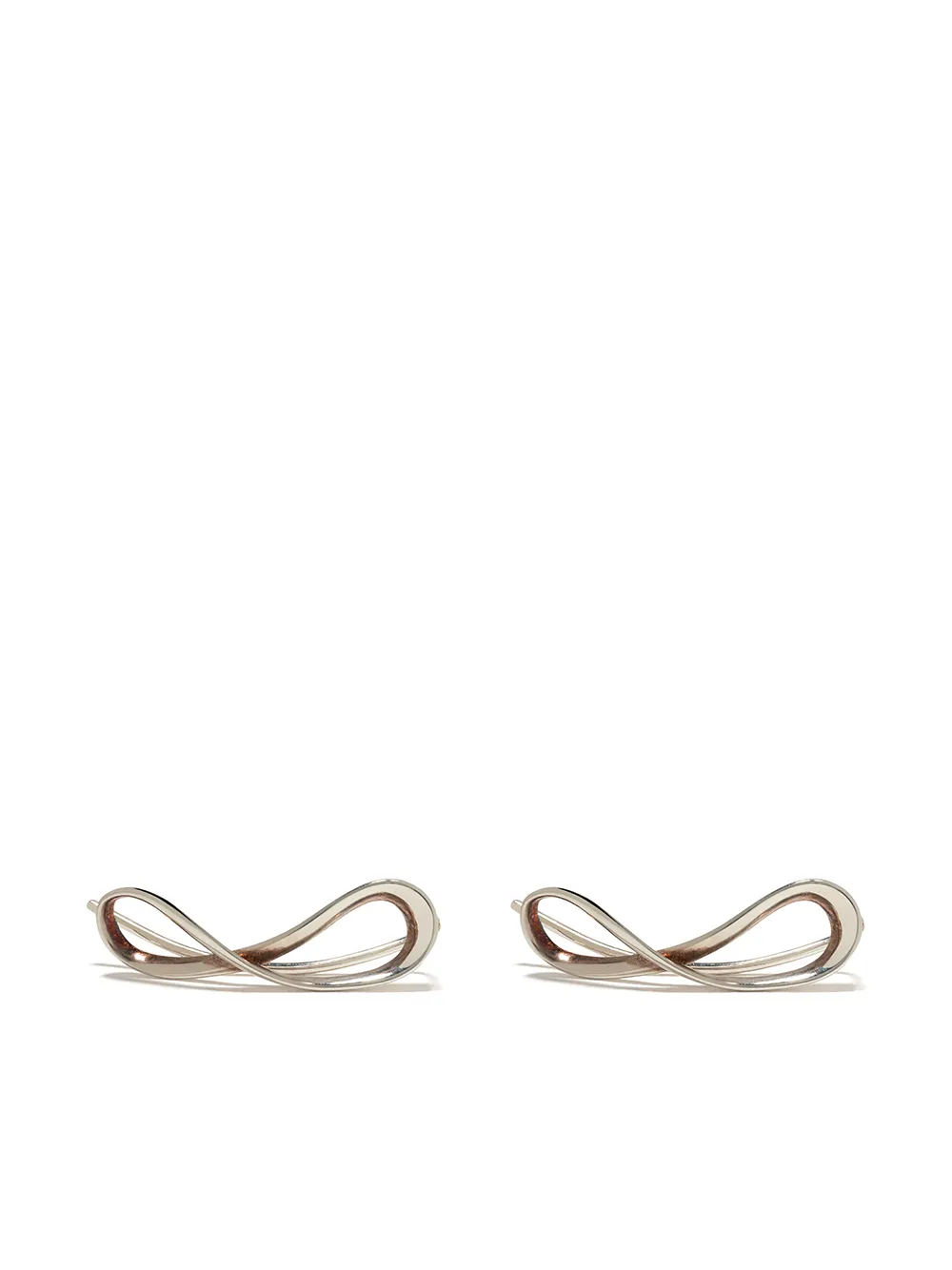 фото Georg jensen серебряные серьги infinity