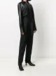 Almaz detachable-sleeve leather jumpsuit