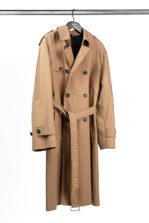 logo trench coat