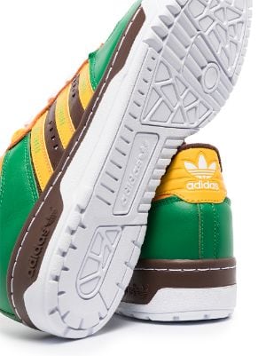 adidas green and yellow samba trainers