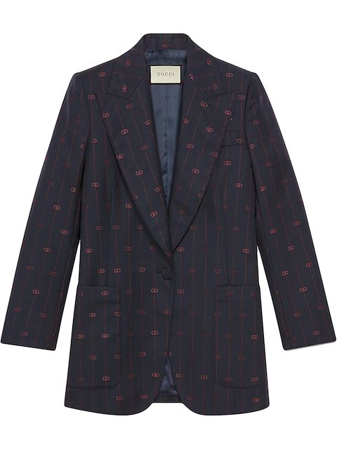 Gucci Retro GG striped blazer