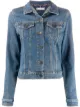 Image 1 of Tommy Hilfiger embroidered logo denim jacket
