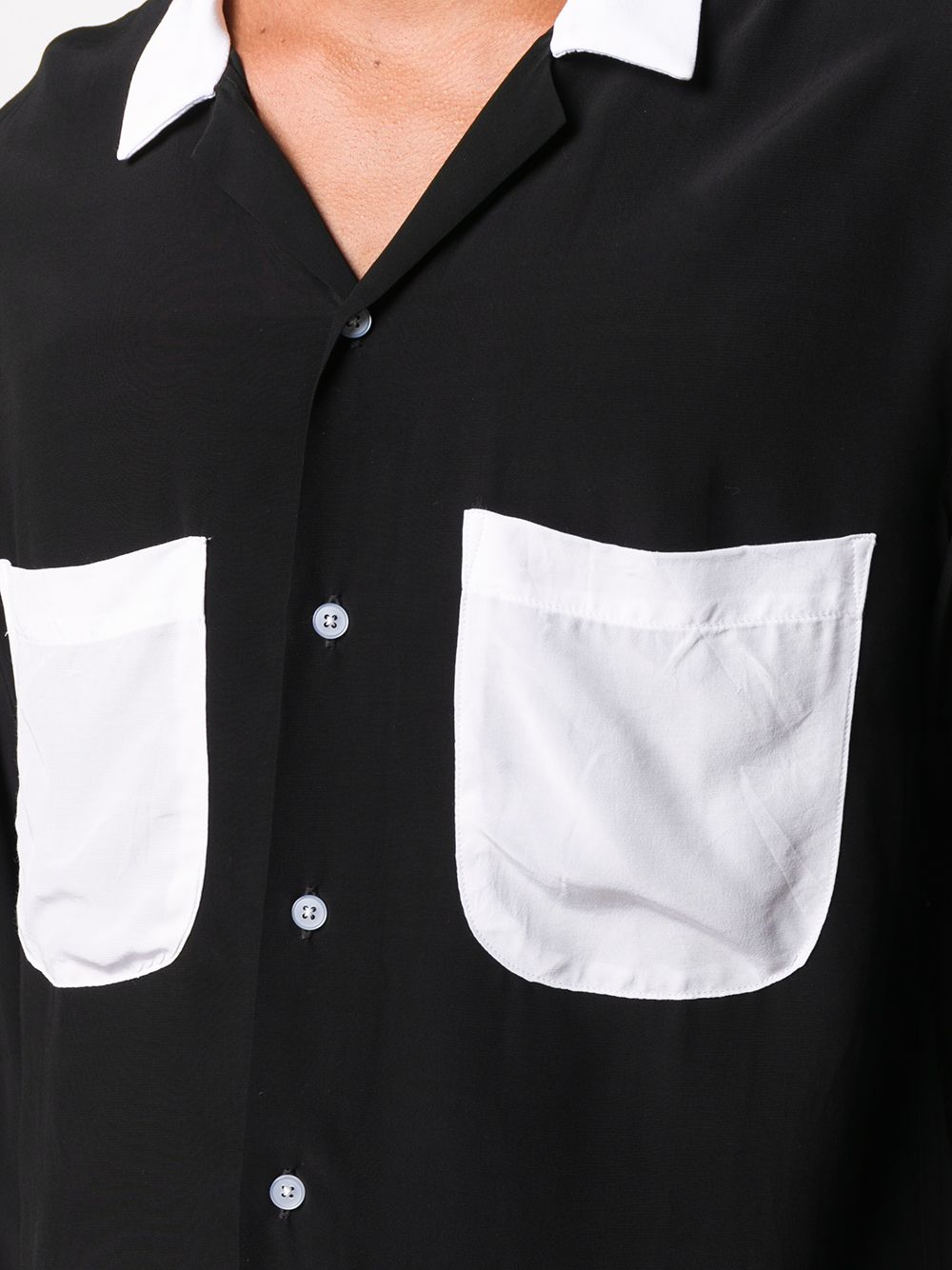 фото Noon goons contrasting patch-pocket shirt