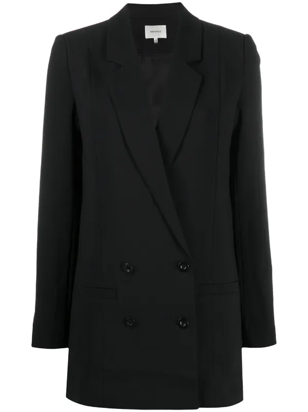 black longline blazer