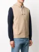 Brunello Cucinelli جاكيت بدون أكمام بسحاب وغطاء رأس