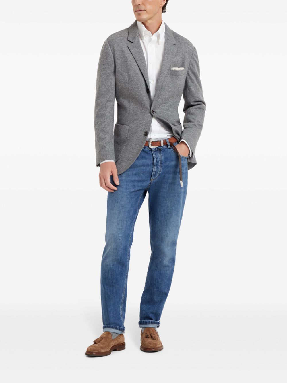 Brunello Cucinelli single breasted blazer Men