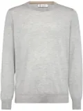 Brunello Cucinelli rib-trimmed relaxed-fit jumper - Grey