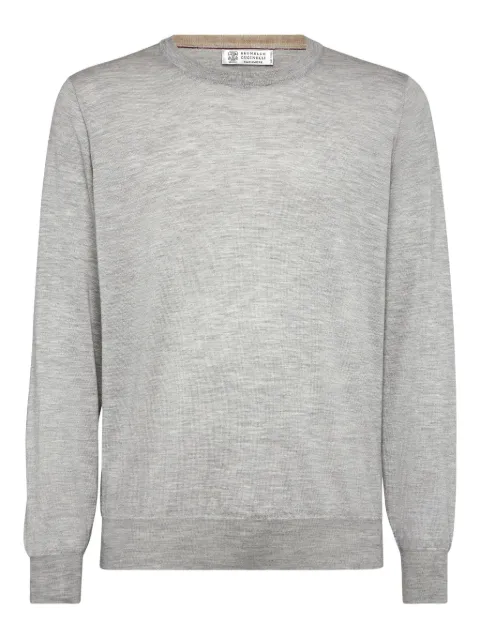 Brunello Cucinelli rib-trimmed relaxed-fit jumper