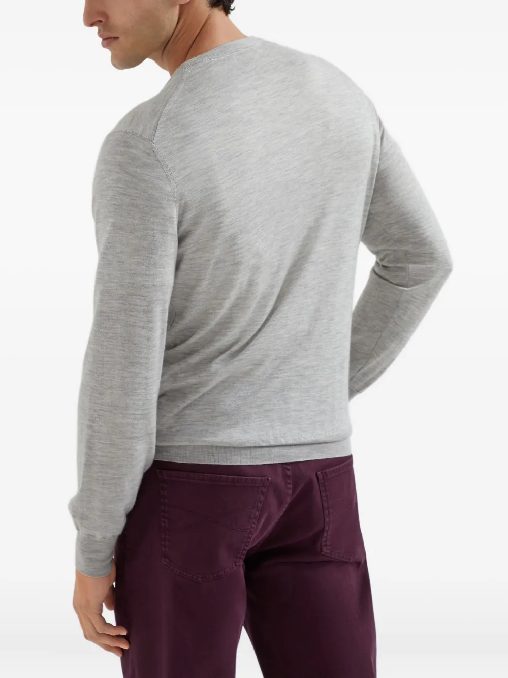  Brunello Cucinelli Pullover Mit Lockerem Schnitt   Grau 