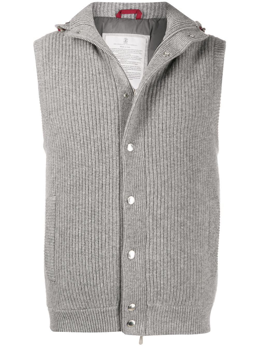 Brunello Cucinelli Hooded Knit Gilet - Farfetch