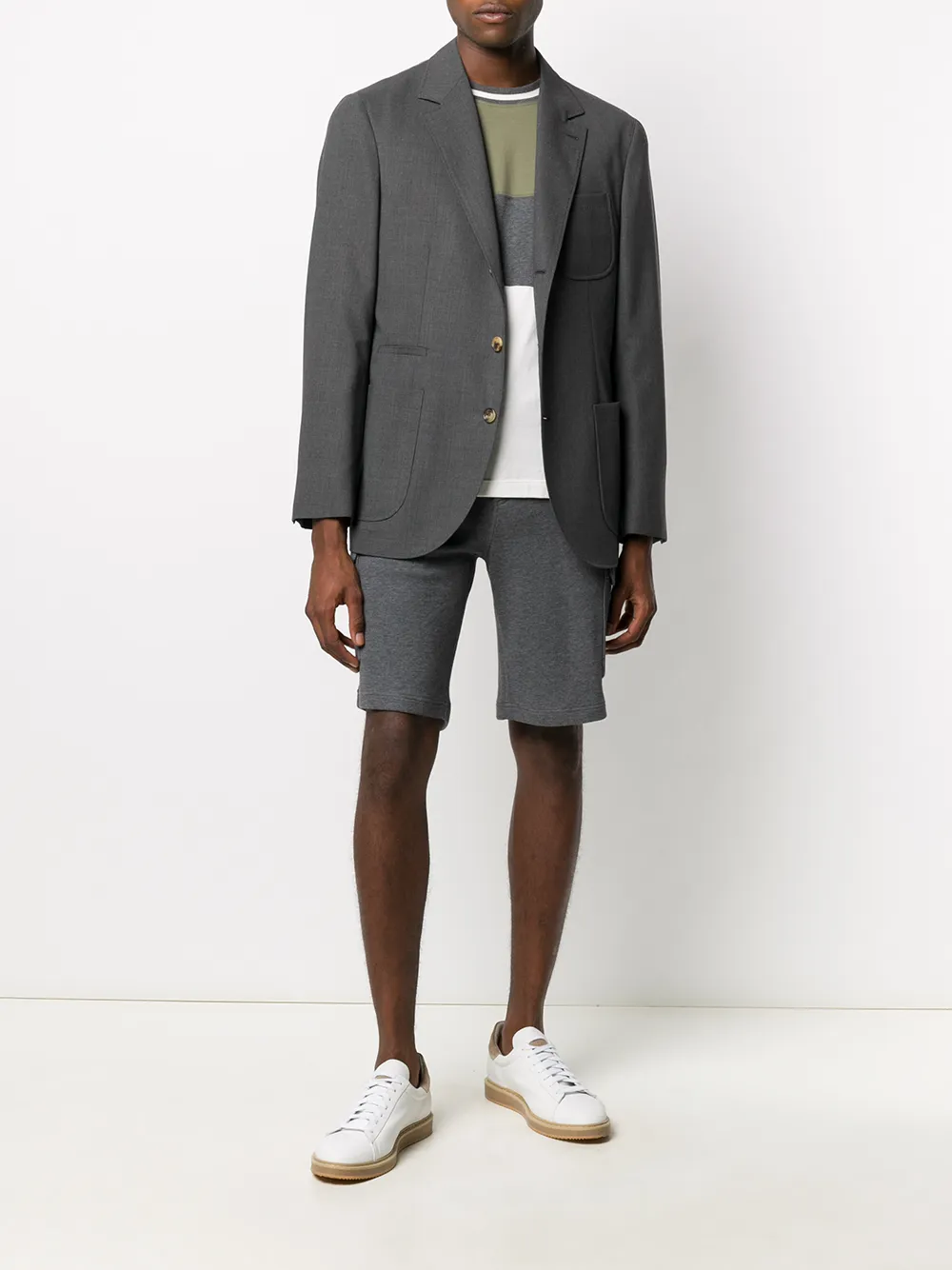 Brunello Cucinelli Jersey shorts Grijs