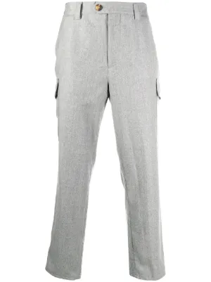 Brunello Cucinelli ウールパンツ | グレー | FARFETCH JP