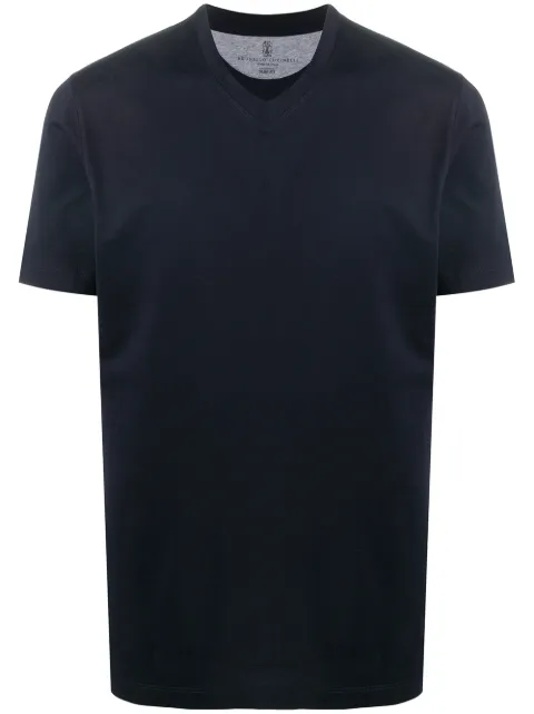Brunello Cucinelli cotton V-neck T-shirt