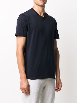 cotton V-neck T-shirt展示图