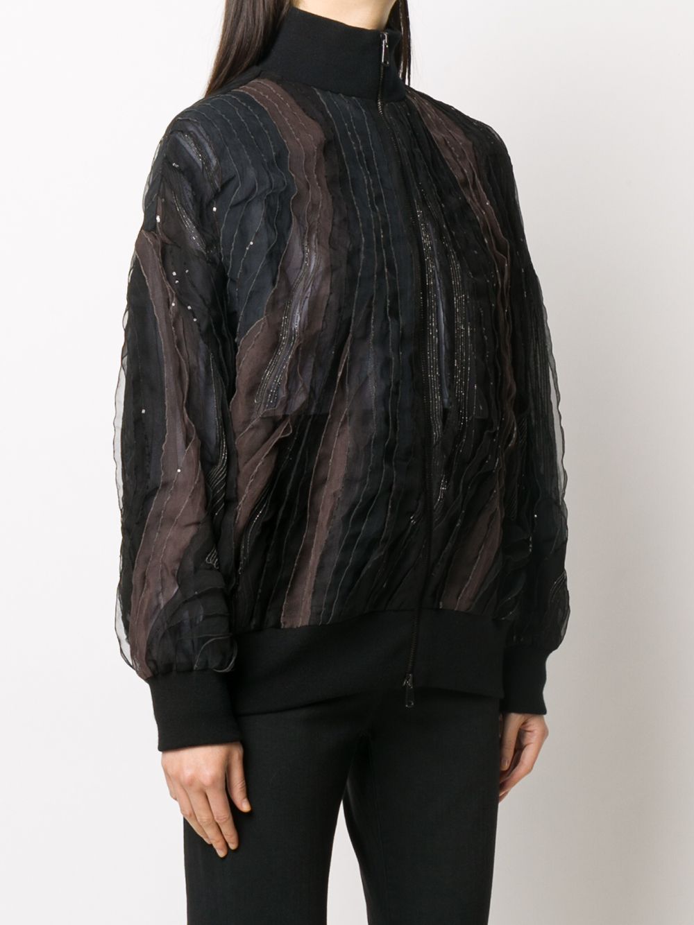 Brunello Cucinelli Sequin Detailed Bomber Jacket - Farfetch