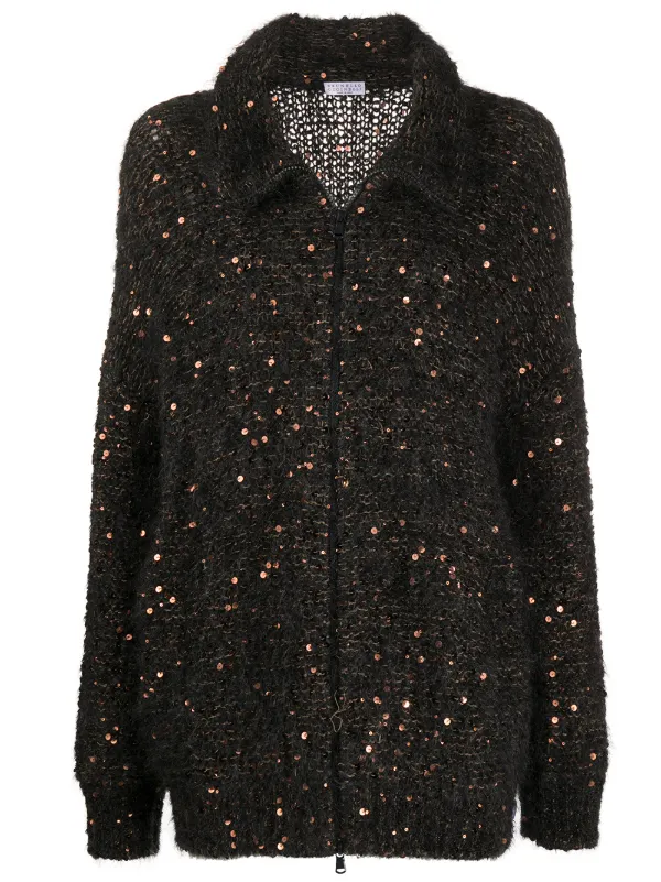 brunello cucinelli sequin sweater