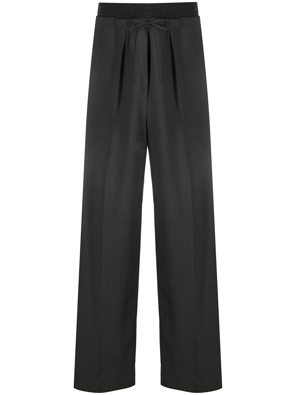 pantalon ample à bande contrastante