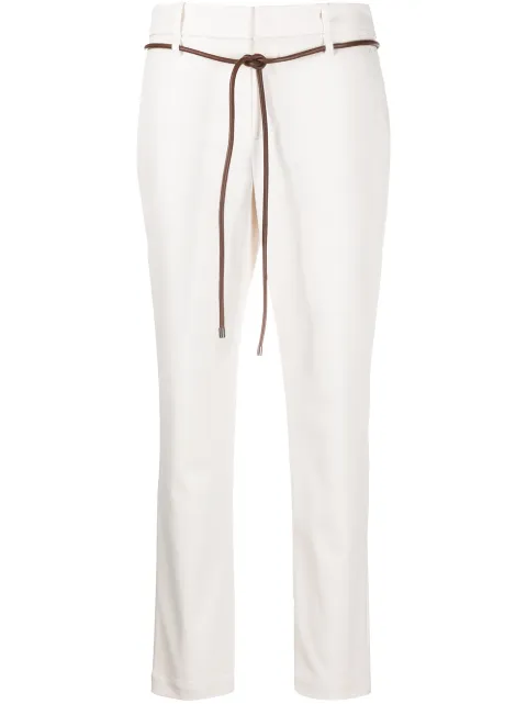 Brunello Cucinelli tapered cropped trousers