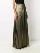Brunello Cucinelli belted long pleated skirt