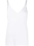 Brunello Cucinelli V-neck tank top - White