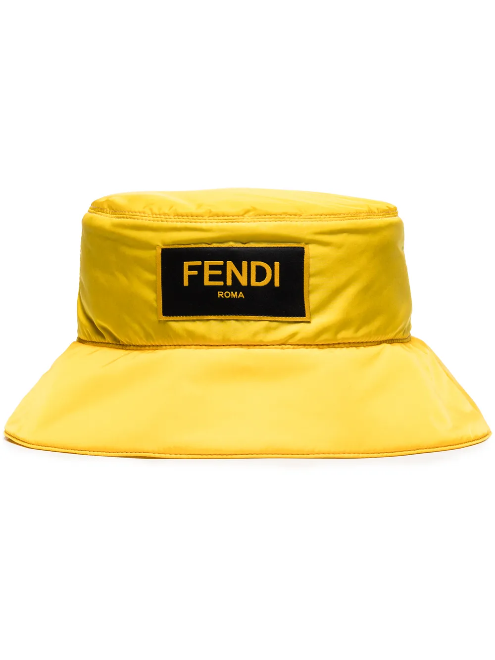 Fendi yellow logo bucket hat | SPORTLE