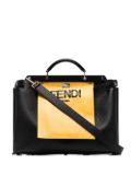 FENDI two-tone Peekaboo tote bag - Black