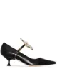 Image 1 of LOEWE floral-detail 50mm pumps
