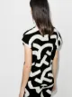 Issey Miyake contrast-detail textured top