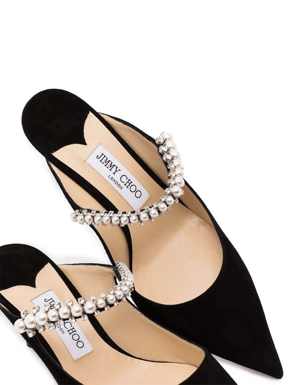 Image 2 of Jimmy Choo Bing 65 embellished mules