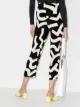 Issey Miyake patterned plissé cropped trousers