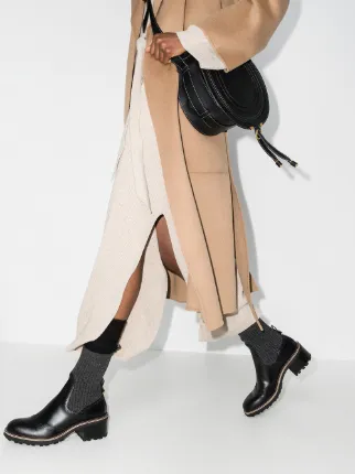 beige sock ankle boots