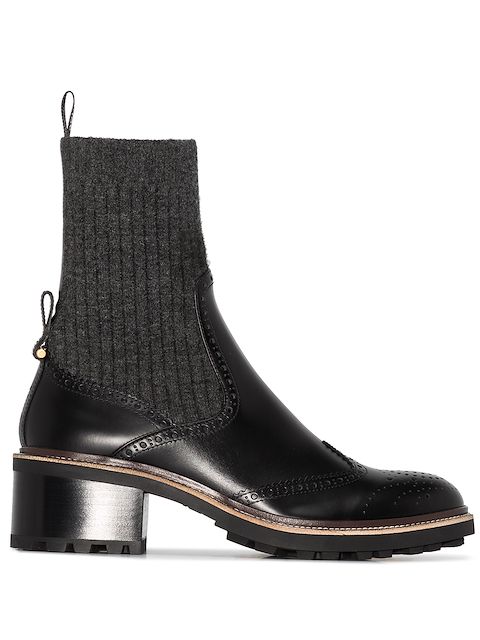 Chloé Franne sock-detail ankle boot