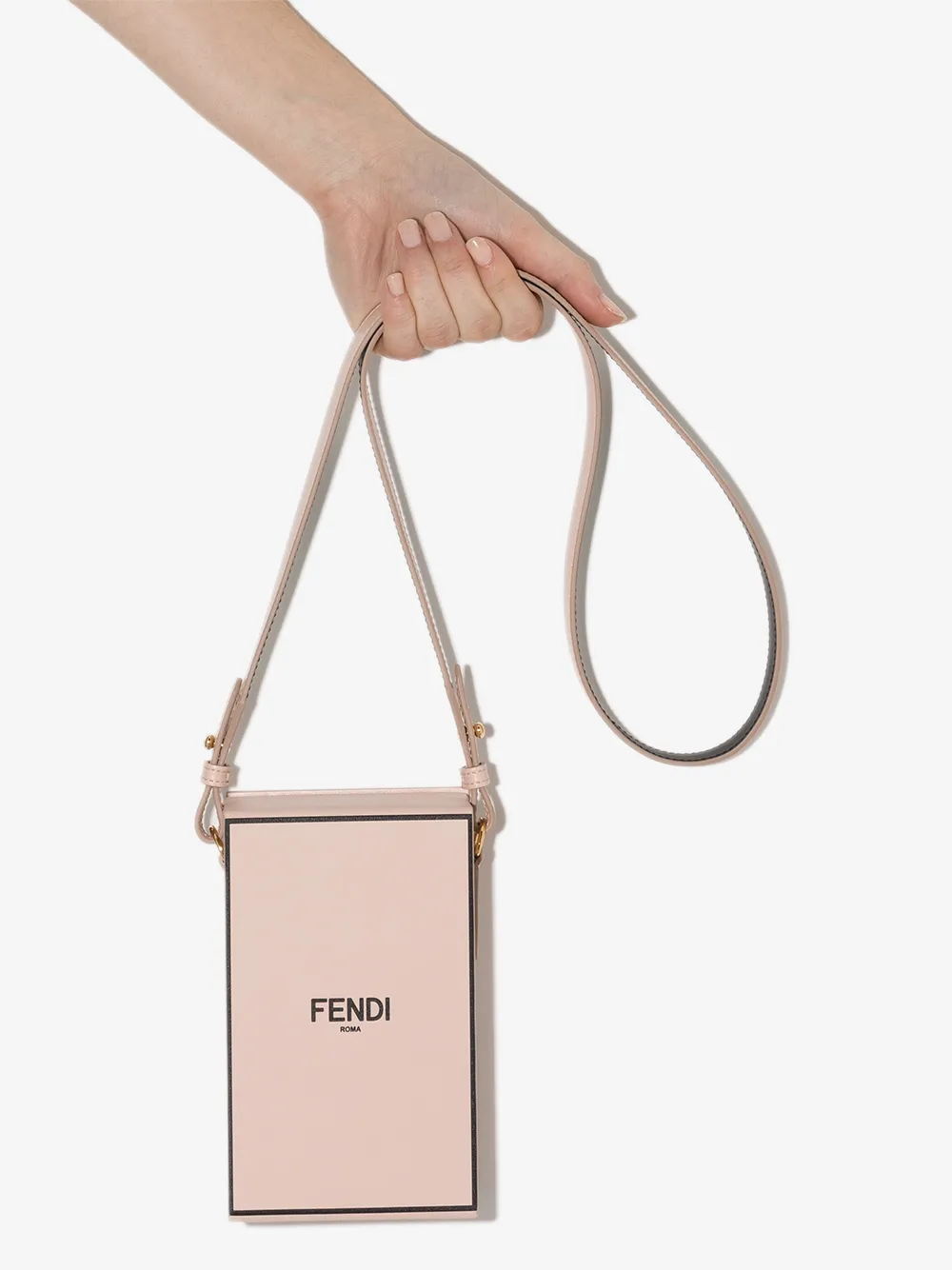 фото Fendi декорированная мини-сумка с логотипом