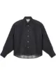 Image 1 of FENTY Oversized cropped denim shirt