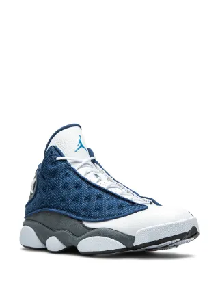 white and blue retro 13