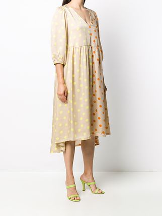 gestuz polka dot dress