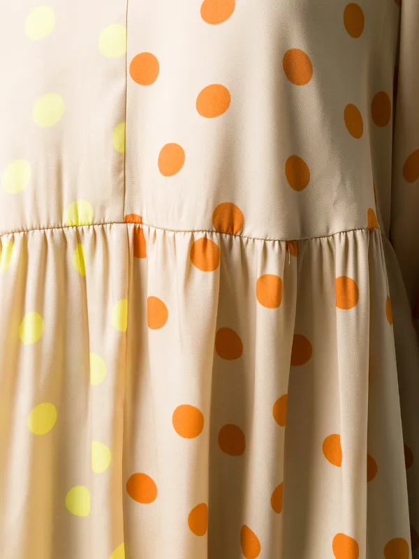 gestuz polka dot dress