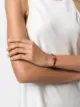Image 2 of Valentino Garavani crystal VLOGO detail leather bracelet