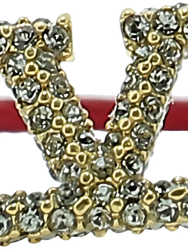 【Valentino】 VLogo embellishedブレスレット Valentino Garavani VLogo Signature crystal-embellished