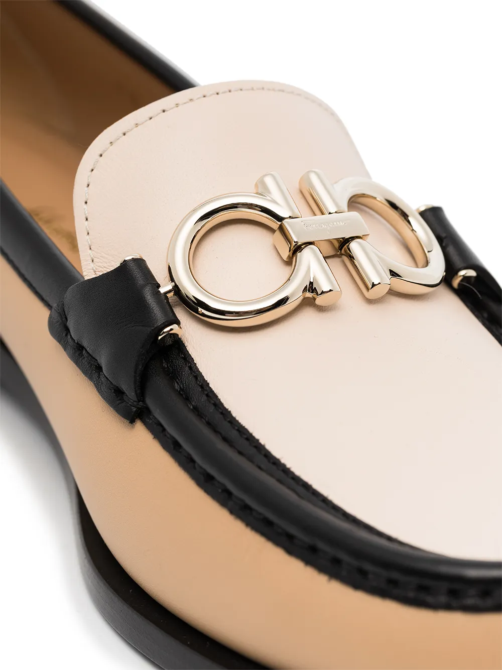 Ferragamo Polo lakleren loafers - Wit