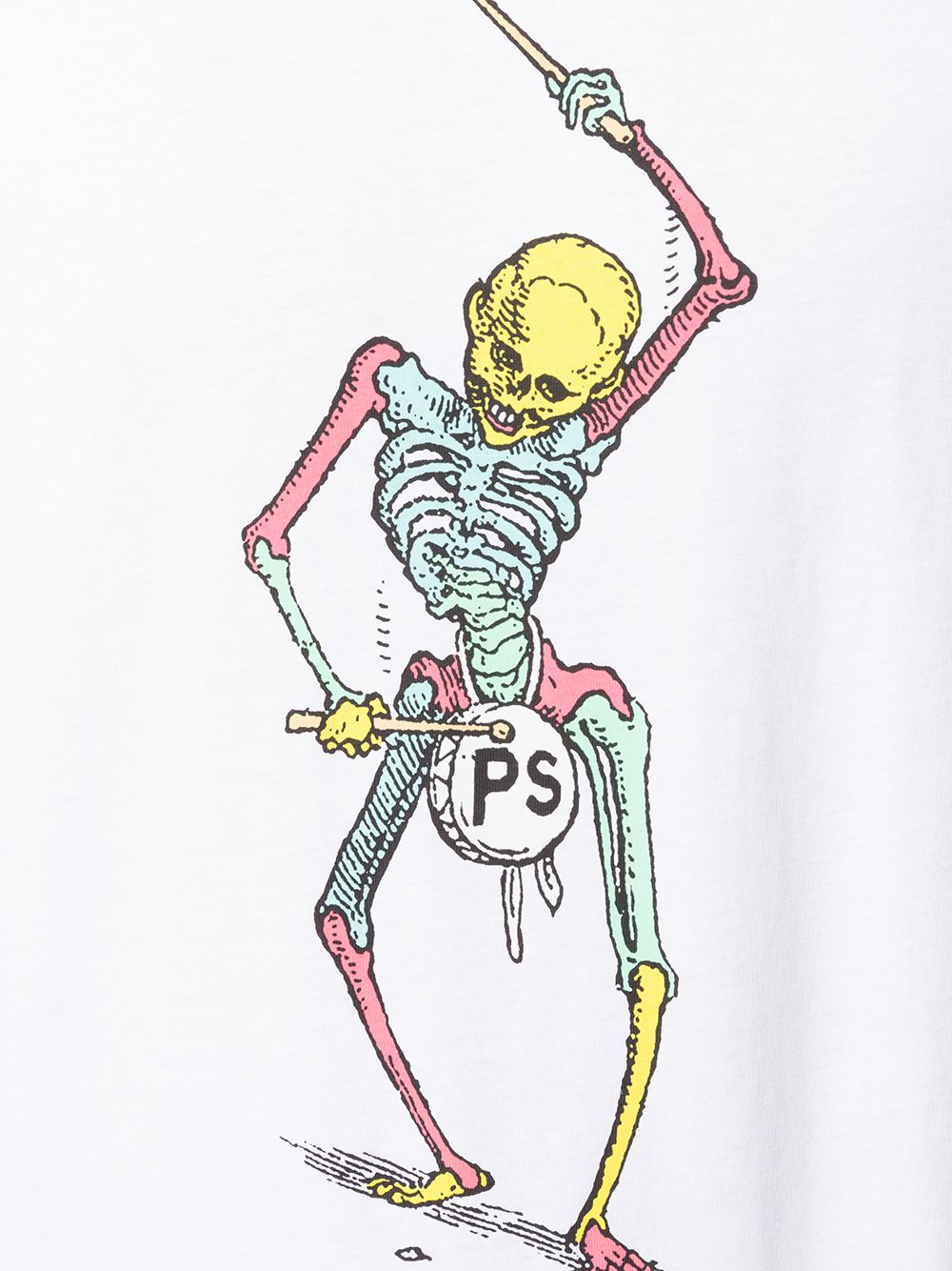 фото Ps paul smith футболка с принтом drumming skeleton