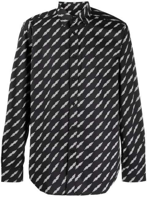 Diesel graphic print long-sleeved shirt