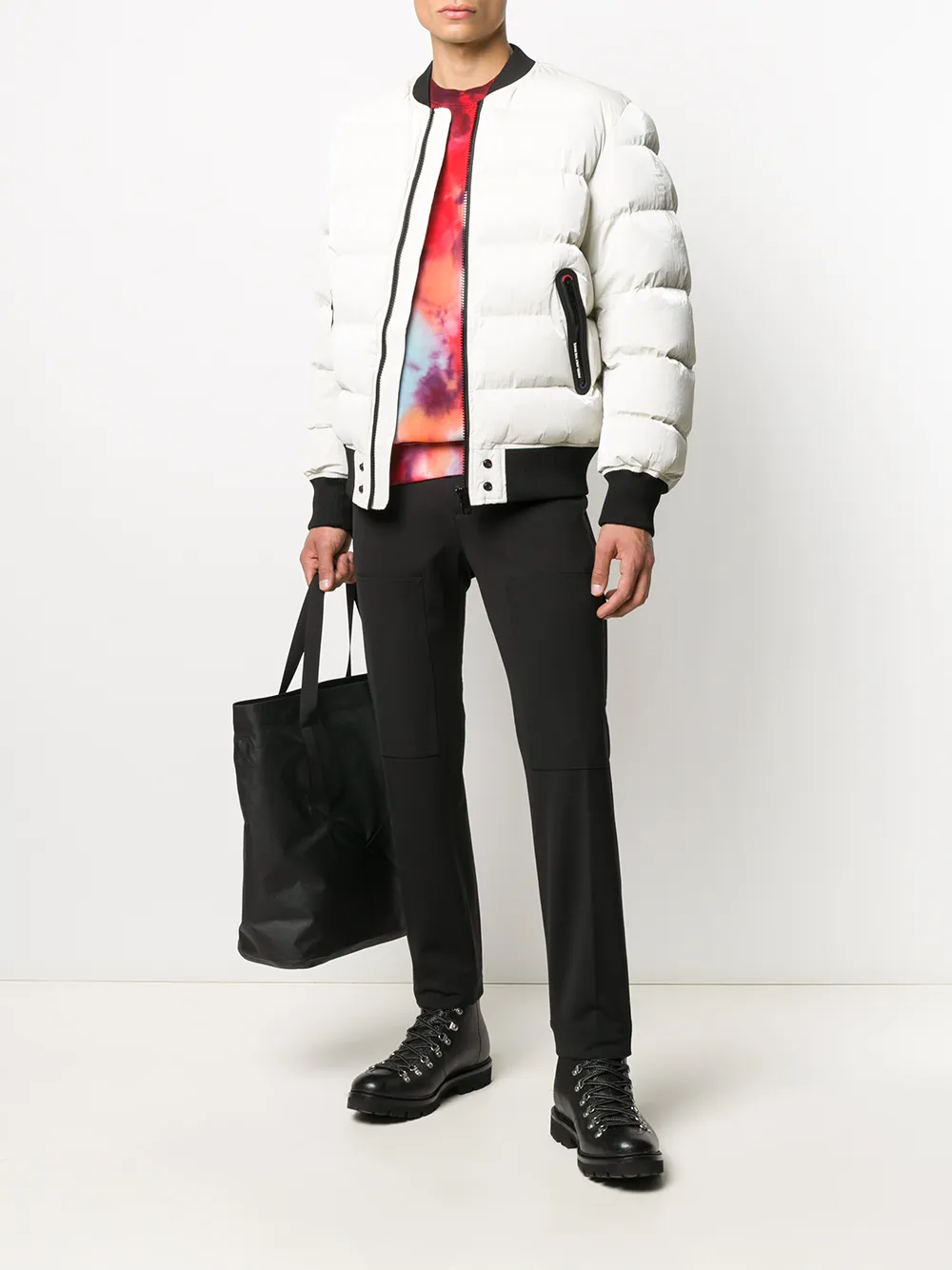 Diesel Pantalon met knopen Zwart