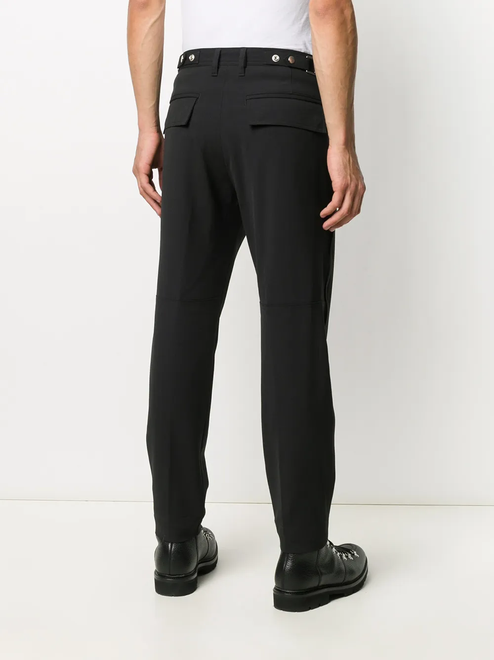 Diesel Pantalon met knopen Zwart